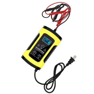 Smart Car Battery Charger 12V/24V – Automatic Repair & LCD Display